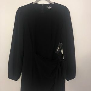 Lulus Black Wrap Dress